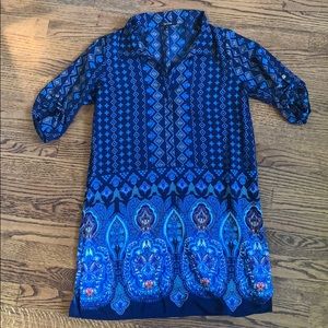 BeBop Tribal Print Half Sleeve Dress